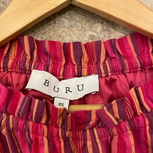 Red multi striped Bura dress. Purchased at a Boutique in Telluride.